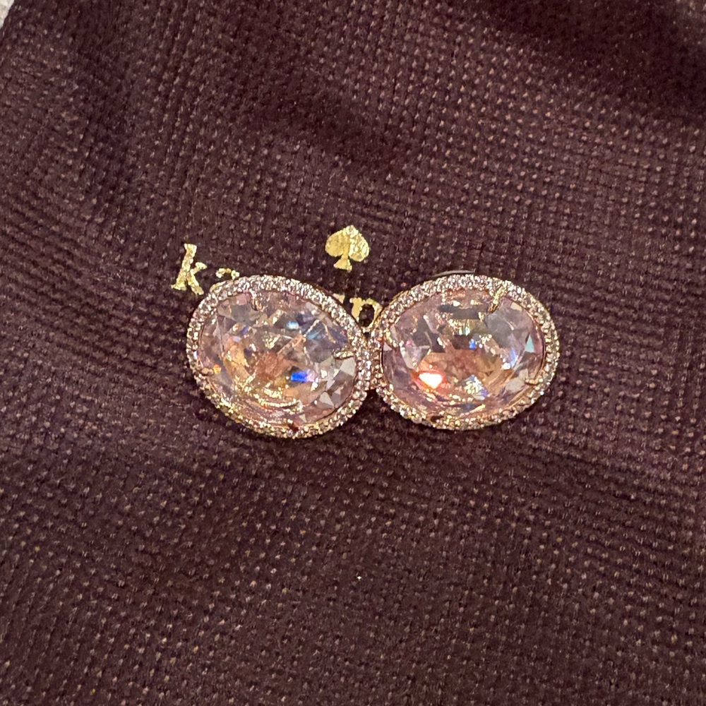 Like new Kate spade large gold studs - makes a statement